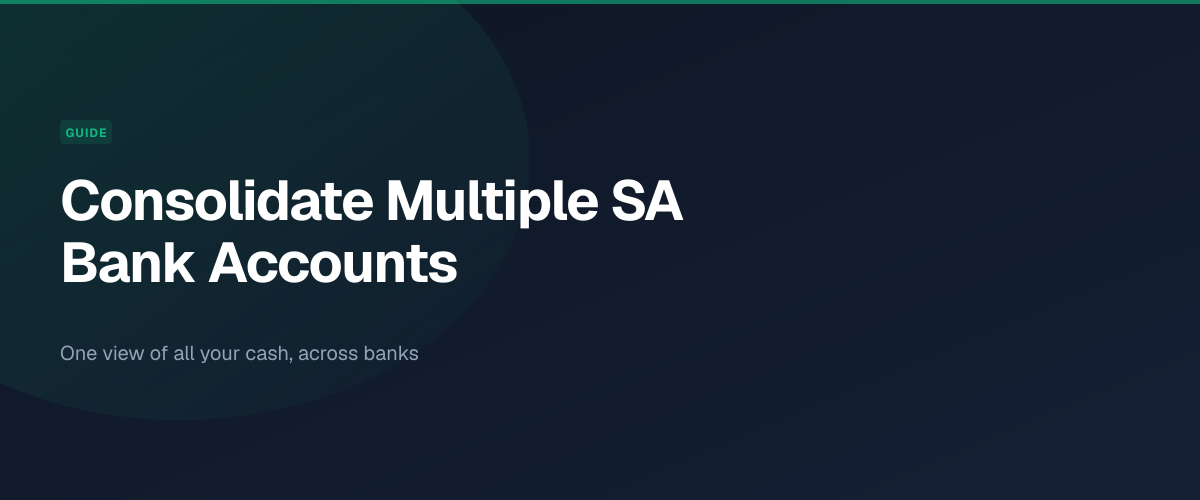 Consolidating multiple South African bank accounts into one view